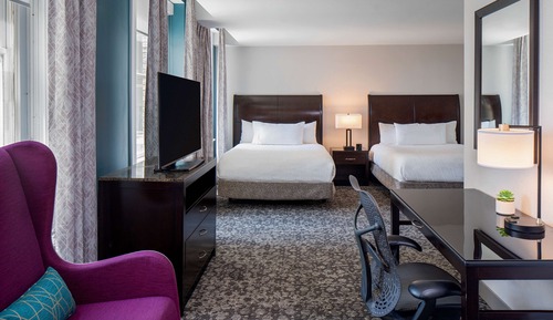 Habitación, 2 camas de matrimonio, accesible para personas con discapacidad