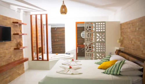 Quarto Duplo Deluxe com Vista Jardim