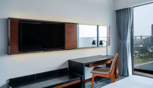 Habitación Deluxe con 2 camas individuales, balcón, vistas al mar