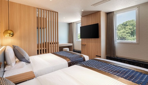 Habitación estándar con 2 camas individuales, no fumadores (with Private Bathroom)