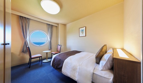 Habitación estándar doble, no fumadores, vistas al mar (with Private Bathroom)