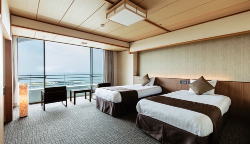 Habitación Confort con 2 camas individuales, no fumadores, vistas al mar (with Shower Booth)