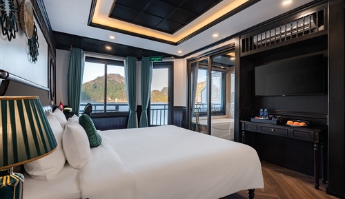 Habitación sénior con 1 cama doble o 2 individuales, balcón (Suite Double, 2D1N, 3D2N)