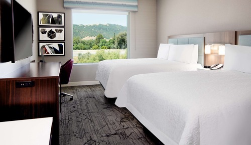 Habitación, 2 camas de matrimonio, frigorífico