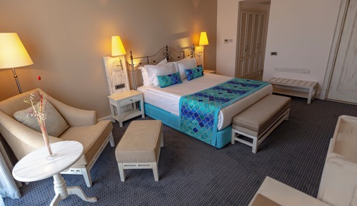 Suite, 1 cama de matrimonio grande, fumadores, en esquina (Mountain View)