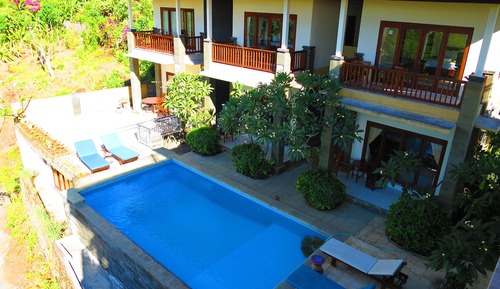 Habitación doble, vistas a la piscina