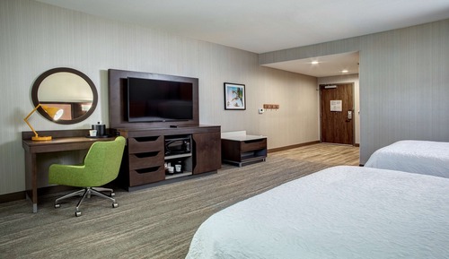 Habitación, 2 camas de matrimonio, frigorífico