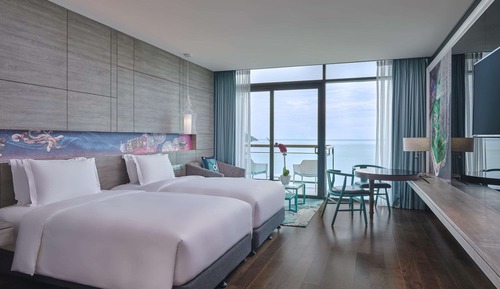 Habitación Premier, 2 camas individuales, vistas al mar