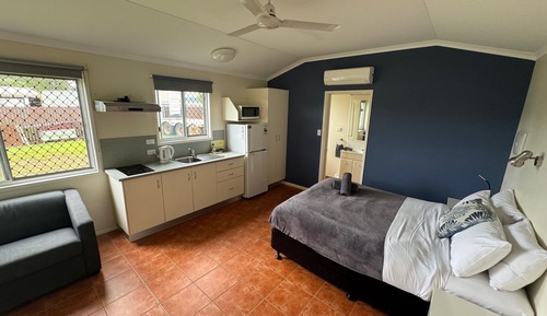 Cabaña, 1 cama de matrimonio, cocina básica