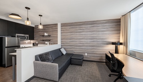 Estudio, 1 cama de matrimonio grande con sofá cama