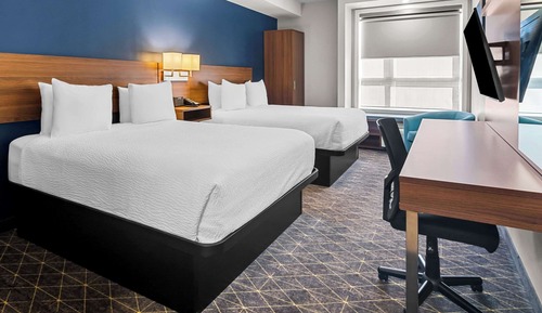 Habitación, 2 camas de matrimonio, no fumadores (Efficiency)