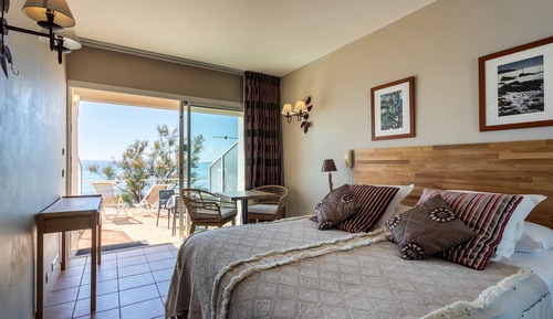 Habitación superior, terraza, vistas al mar