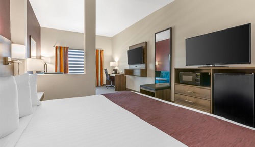 Suite, 1 cama de matrimonio grande, no fumadores, frigorífico y microondas (with Sofabed)