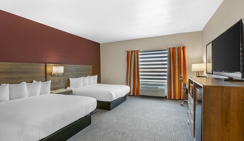 Suite, 2 camas de matrimonio, accesible para personas con discapacidad, frigorífico y microondas