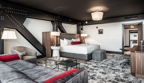 Ático, 1 cama de matrimonio grande con sofá cama