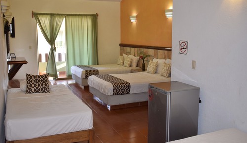 Habitación familiar, varias camas