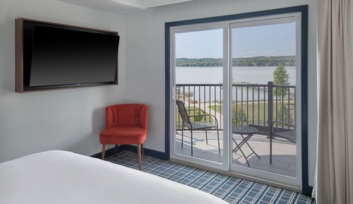 Estudio, 1 cama de matrimonio grande, vistas al lago