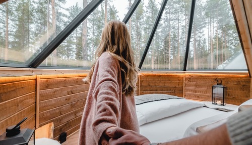 Habitación de diseño doble, en la zona del jardín