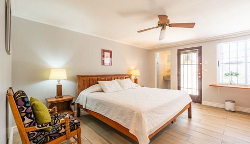 Habitación doble superior, 1 cama de matrimonio grande, vistas al jardín