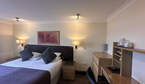 Habitación con 1 cama doble o 2 individuales, baño privado