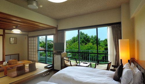 Habitación estándar con 2 camas individuales, vistas a la ciudad (Japanese-Western Style )