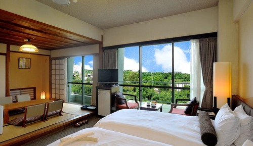 Habitación estándar con 2 camas individuales (Japanese-Western Style, High Floor)