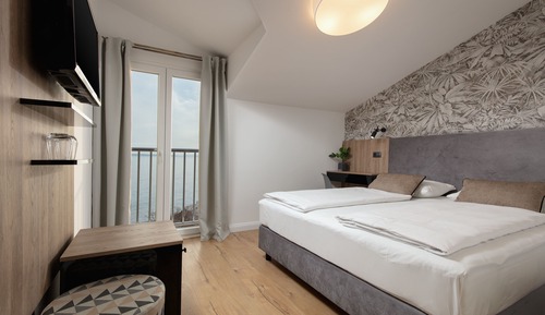 Habitación estándar doble, 1 cama de matrimonio, vistas al mar