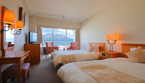 Habitación con 2 camas individuales, no fumadores, vistas a la montaña (High Floor)