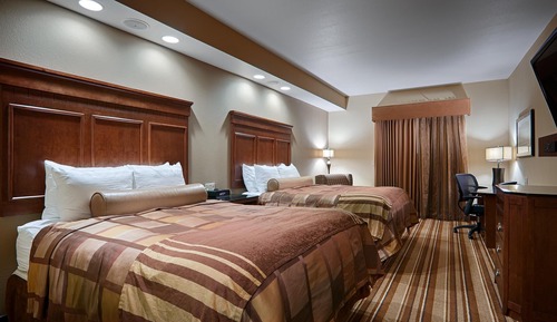 Habitación estándar, 2 camas de matrimonio, no fumadores, balcón