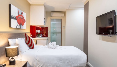 Habitación estándar, 1 cama doble, no fumadores, cocina básica