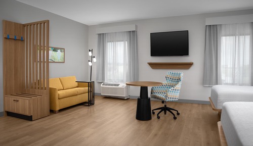 Suite, 2 camas de matrimonio, accesible para personas con discapacidad (Hearing)