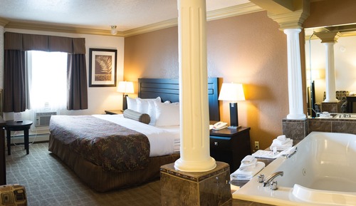 Habitación, 1 cama de matrimonio grande, bañera de hidromasaje