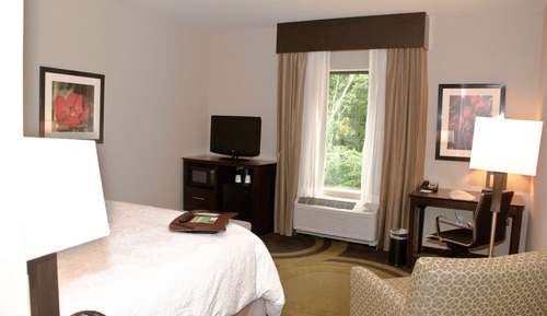 Cama matrimonial grande y bañera