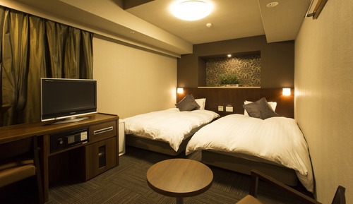 Habitación con 2 camas individuales, no fumadores (22.4-23.0sqm,Late Check Out 1PM)