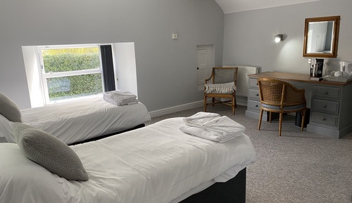 Habitación de lujo con 2 camas individuales, baño privado