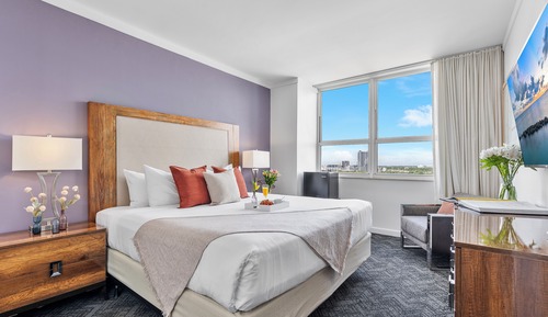 Apartamento Deluxe, 2 habitaciones, cocina, vistas parciales al mar