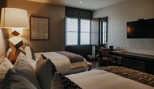 Habitación junior doble, 2 camas de matrimonio, vistas al viñedo