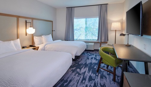 Habitación, 2 camas de matrimonio (Mobility/Hearing Accessible, Tub)