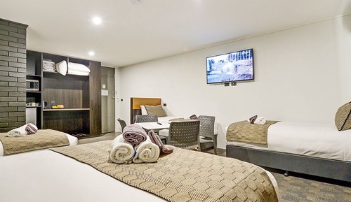 Habitación familiar, varias camas, no fumadores, vistas al parque