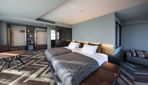 Habitación Deluxe con 2 camas individuales, no fumadores, en esquina (Corner)