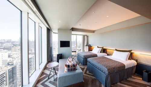 Habitación Deluxe con 2 camas individuales, 3 habitaciones, no fumadores (Corner)