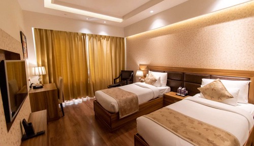 Habitación de lujo con 2 camas individuales