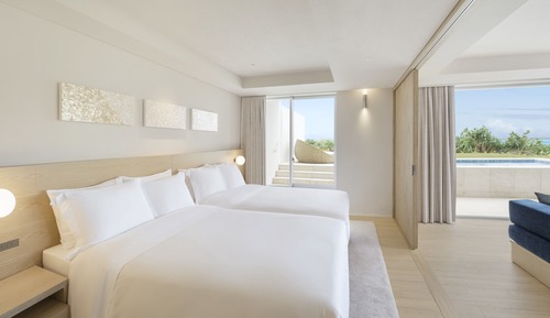 Suite ejecutiva, 2 camas dobles, no fumadores, en esquina