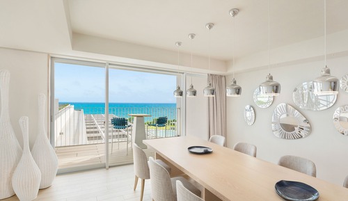 Suite presidencial, 1 cama de matrimonio grande, no fumadores, frente al mar (Balcony)