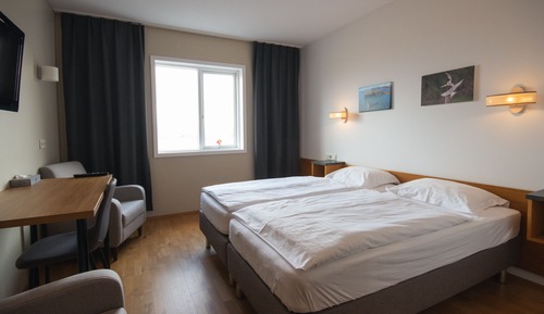 Habitación estándar con 1 cama doble o 2 individuales, baño privado