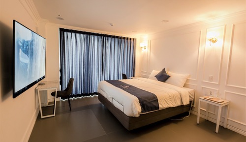 Habitación estándar doble, 1 habitación, vistas parciales al mar