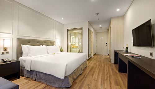 Habitación ejecutiva doble, balcón, vistas a la bahía