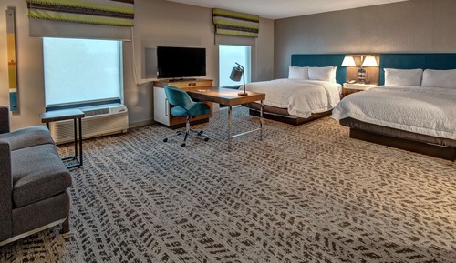 Suite, 2 camas de matrimonio, frigorífico y microondas (Wet bar)