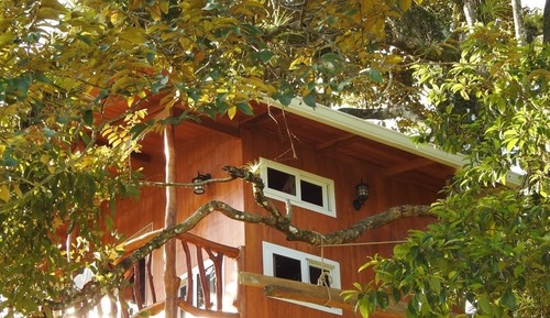 Casa de luna de miel en un árbol, 1 habitación, bañera de hidromasaje, vistas a la montaña
