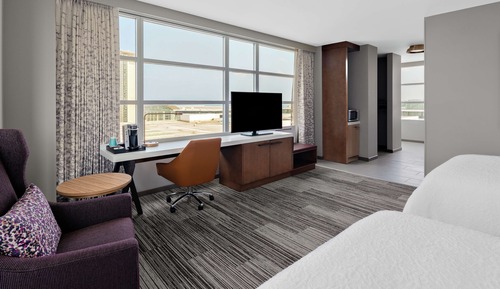 Habitación, 2 camas de matrimonio, accesible para personas con discapacidad, bañera